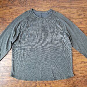 ALL IN MOTION Gray Merino Wool Blend Athletic Long Sleeve Shirt sz XXL 2X EUC